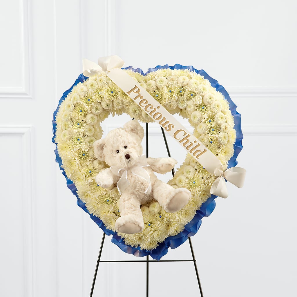 Precious Child Standing Heart – HELEN'S FLOWERS LLC, Radcliff KY