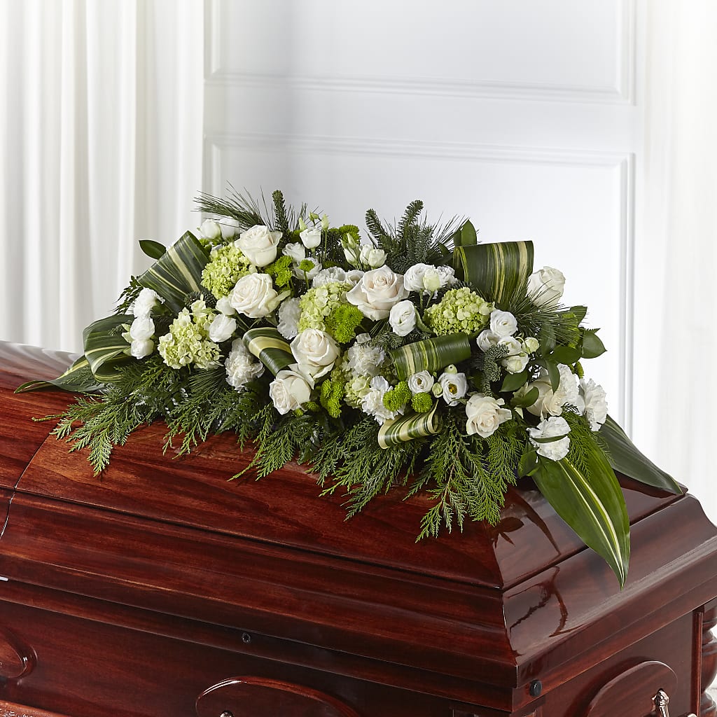 Hopeful Gesture Casket Spray – HELEN'S FLOWERS LLC, Radcliff KY