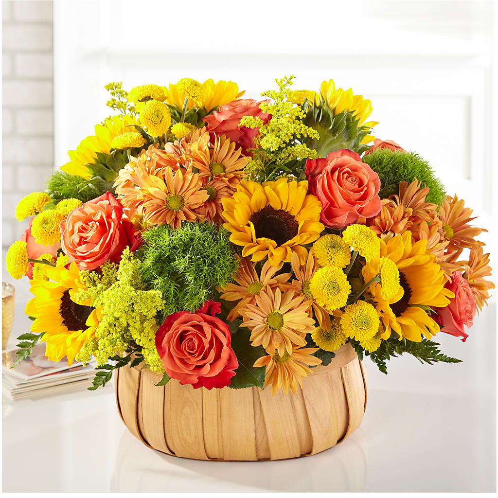 Harvest Sunflower Basket – HELEN'S FLOWERS LLC, Radcliff KY