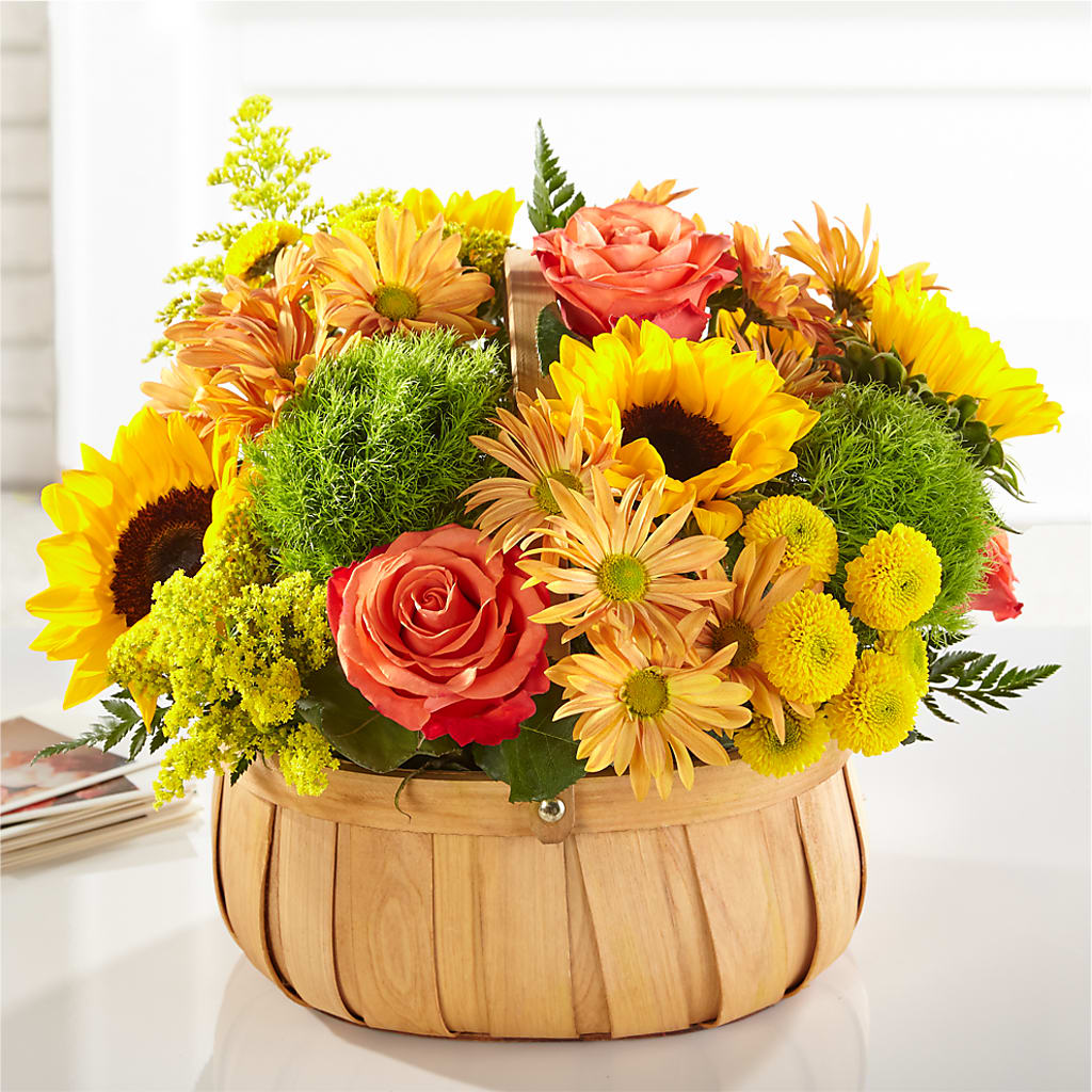 Harvest Sunflower Basket – HELEN'S FLOWERS LLC, Radcliff KY