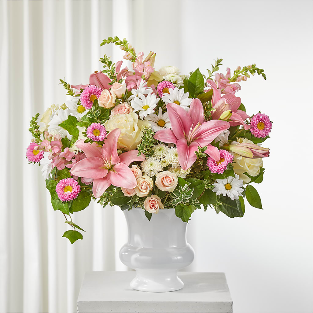 Empathetic Blooms Urn Arrangement – HELEN'S FLOWERS LLC, Radcliff KY