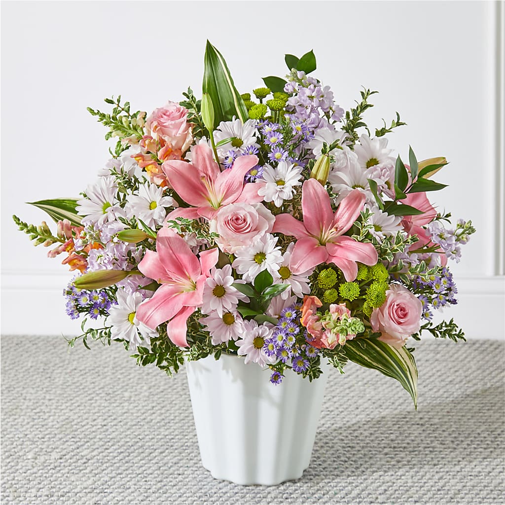 Abundant Compassion Floor Basket – HELEN'S FLOWERS LLC, Radcliff KY