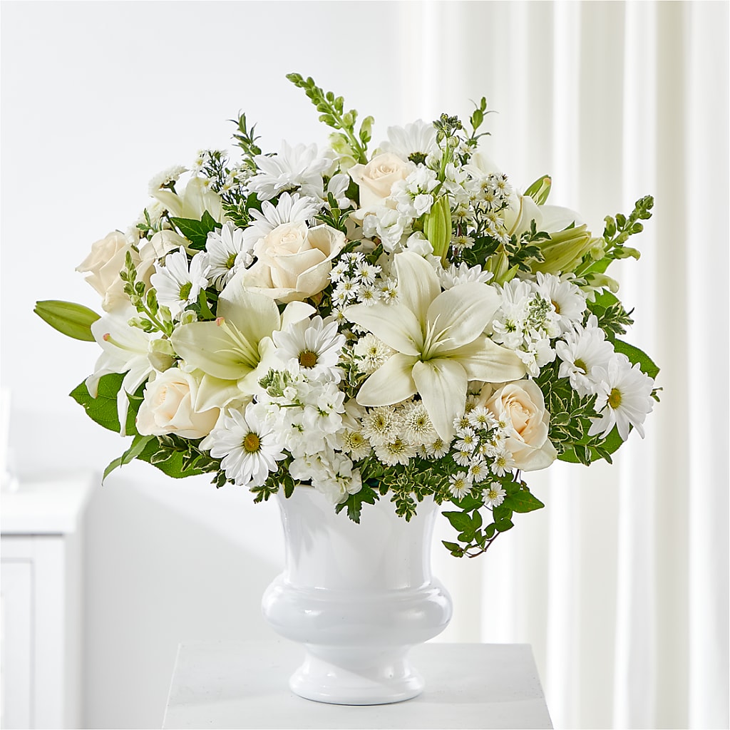 Uplifting Urn Arrangement – HELEN'S FLOWERS LLC, Radcliff KY
