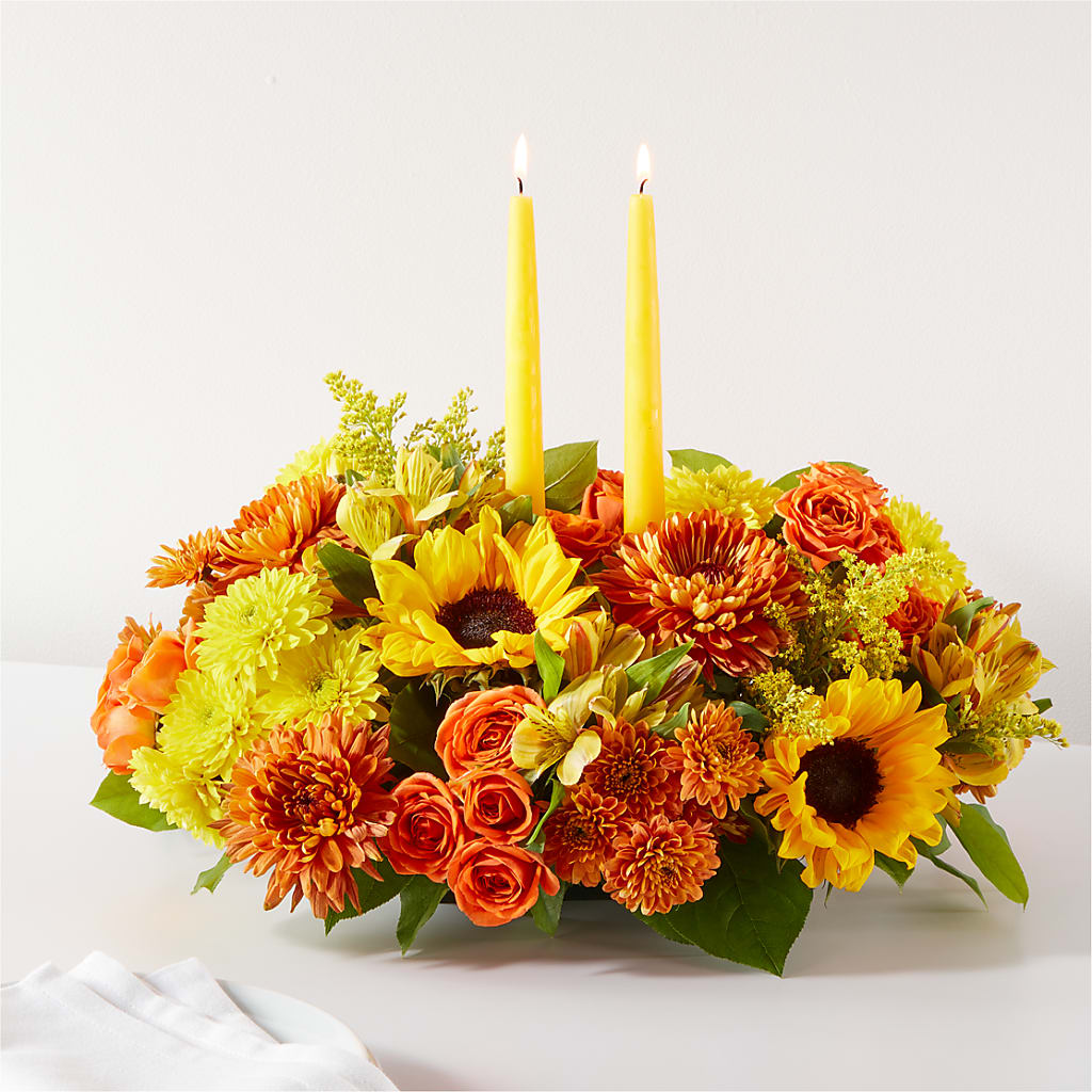 Autumn Harmony Centerpiece – HELEN'S FLOWERS LLC, Radcliff KY