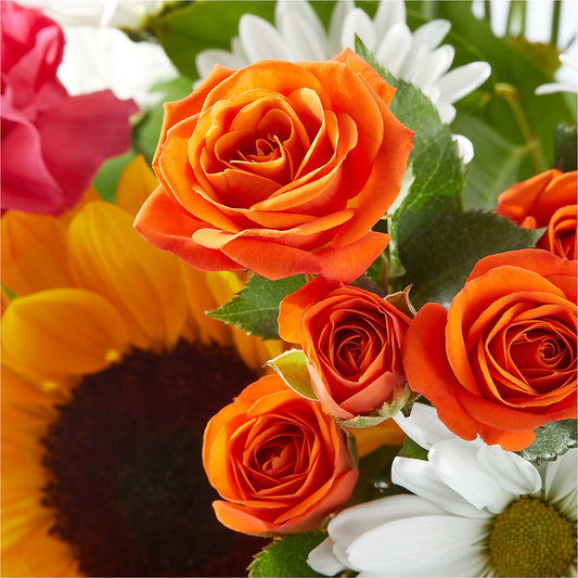 Sun-drenched Blooms Bouquet – HELEN'S FLOWERS LLC, Radcliff KY
