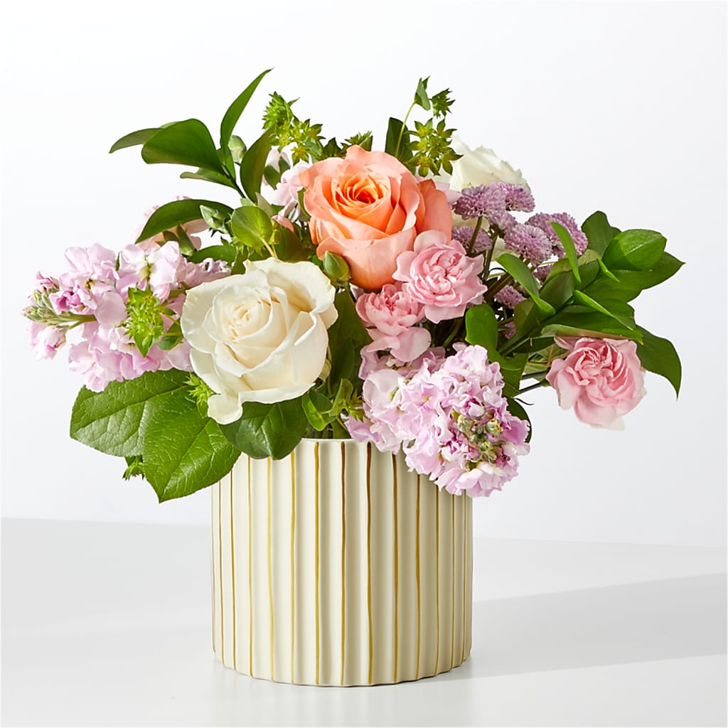 French Market Bouquet with Ivory Vase – HELEN'S FLOWERS LLC, Radcliff KY