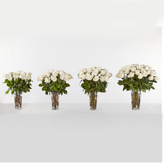 Long Stem White Rose Bouquet – HELEN'S FLOWERS LLC, Radcliff KY