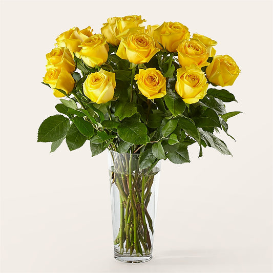 Long Stem Yellow Rose Bouquet – HELEN'S FLOWERS LLC, Radcliff KY