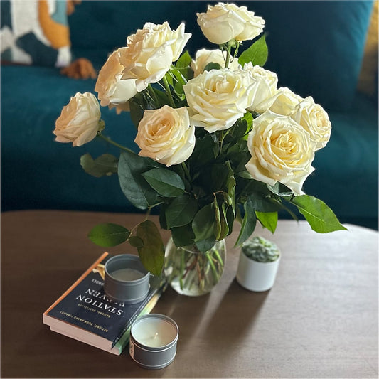 Long Stem Yellow Rose Bouquet – HELEN'S FLOWERS LLC, Radcliff KY