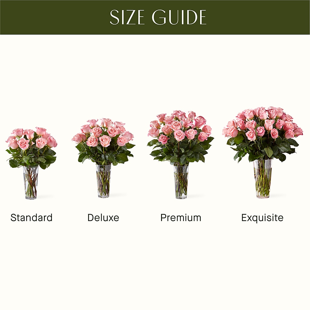 Long Stem Pink Rose Bouquet – HELEN'S FLOWERS LLC, Radcliff KY