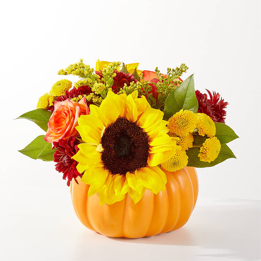 Golden Gourd Pumpkin Bouquet – HELEN'S FLOWERS LLC, Radcliff KY