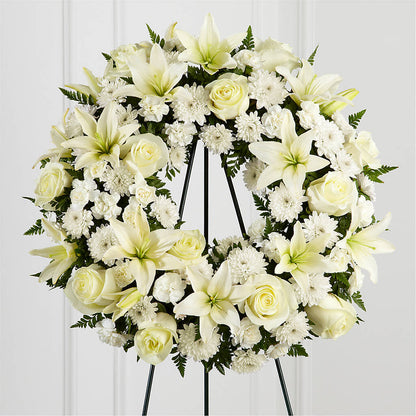 Treasured Tribute Wreath – HELEN'S FLOWERS LLC, Radcliff KY