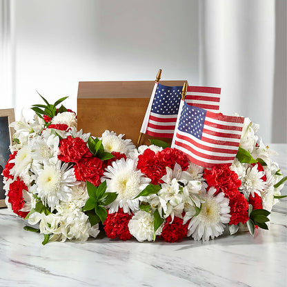 Spirit of Patriotism Cremation Adornment – HELEN'S FLOWERS LLC, Radcliff KY