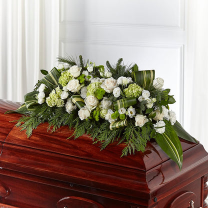 Hopeful Gesture Casket Spray – HELEN'S FLOWERS LLC, Radcliff KY