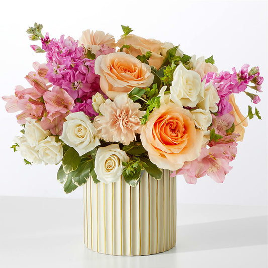 Paradise Bouquet with Ivory Vase – HELEN'S FLOWERS LLC, Radcliff KY