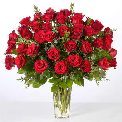 Forever Yours Fifty Stem Red Rose Bouquet – HELEN'S FLOWERS LLC, Radcliff KY
